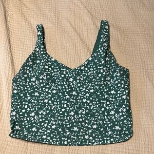Old Navy Green Sleeveless Crop Tank Top